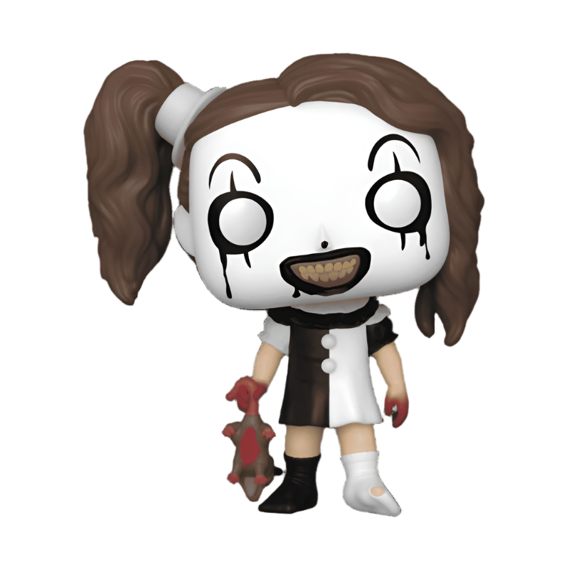 Funko Pop! Vinyl figure of the 'Little Pale Girl' from 'Terrifier' with distinctive design on a white background