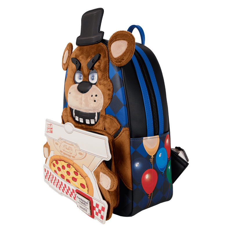 Loungefly Five Nights at Freddy's Freddy Fazbear Plush Cosplay Lenticular Mini Backpack