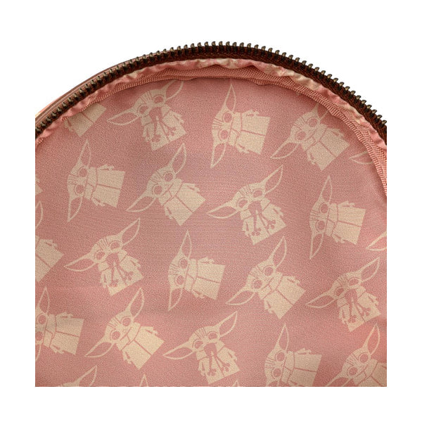 Beige interior with 'The Child"' themed designs on a white background