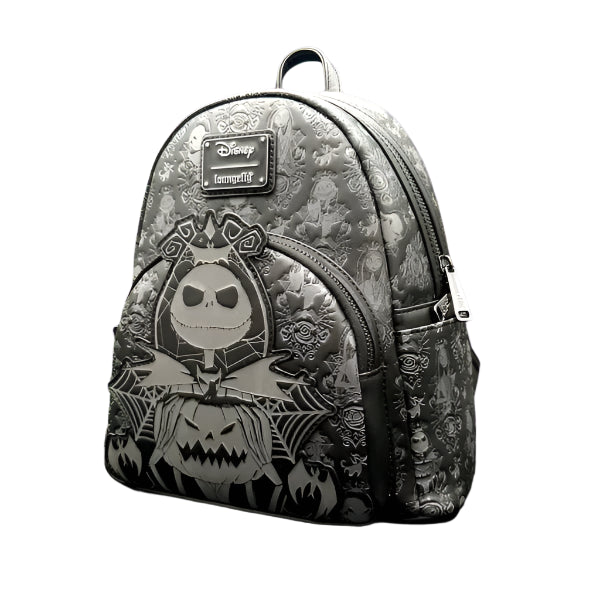 Backpack with Jack Skellington design on a white background