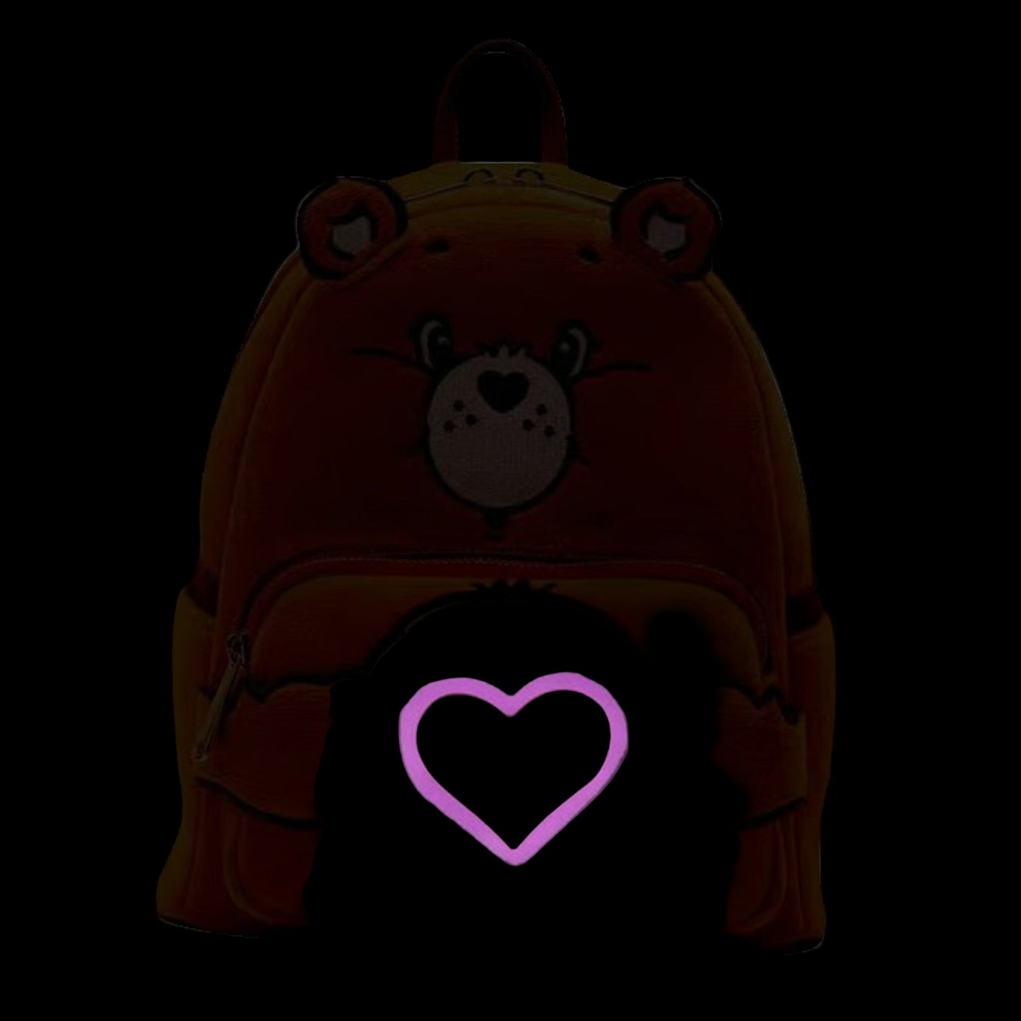 Loungefly Care Bears Exclusive Tenderheart Bear Plush Cosplay Light Up Glow Mini Backpack