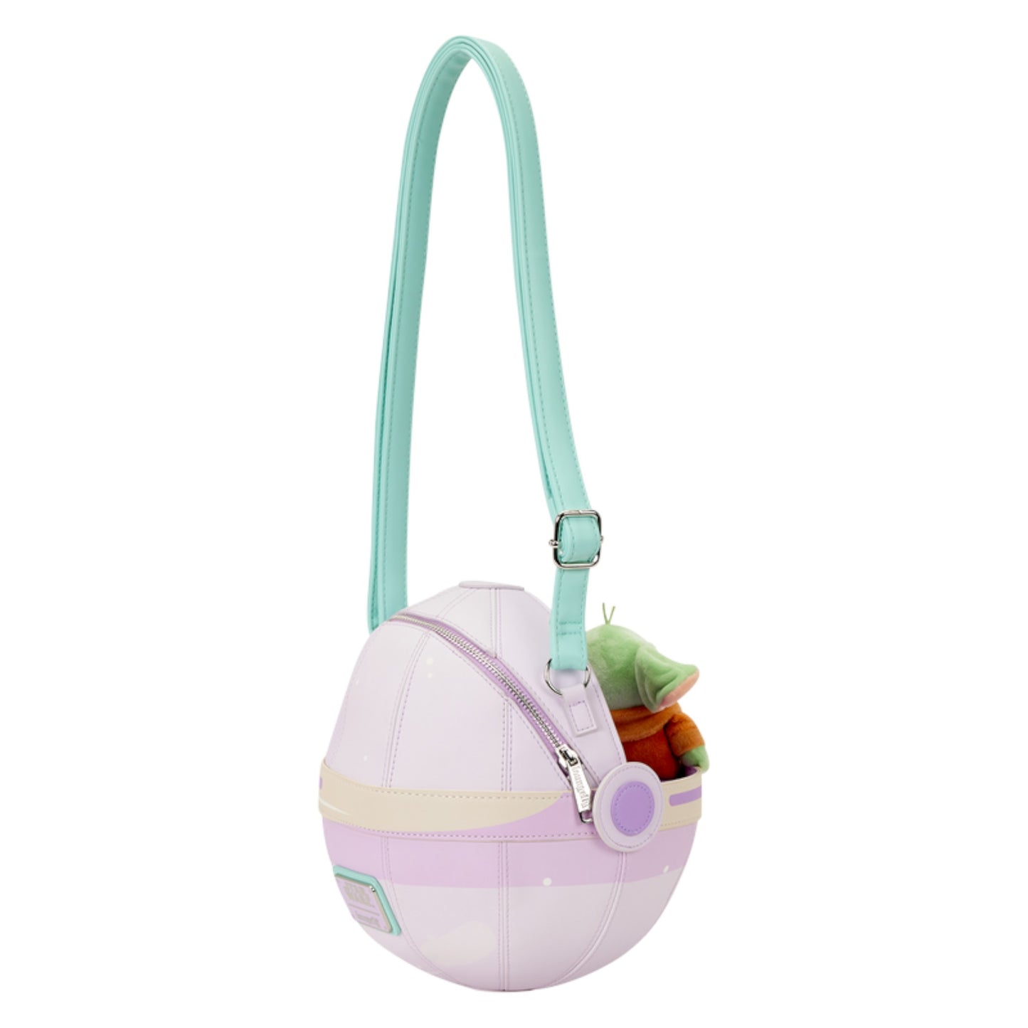 Loungefly The Mandalorian Grogu Figural Pod Plush Crossbody Bag