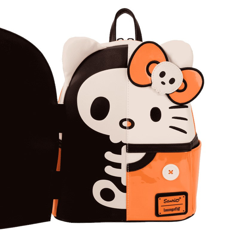 Loungefly NYCC Limited Edition Sanrio Hello Kitty Skeleton Costume Glow Mini Backpack