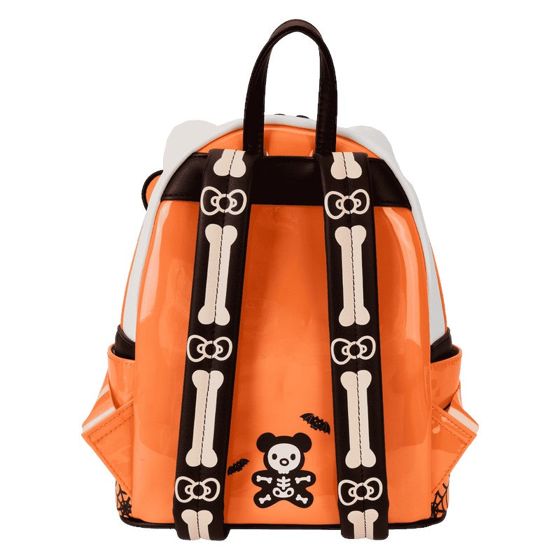 Loungefly NYCC Limited Edition Sanrio Hello Kitty Skeleton Costume Glow Mini Backpack