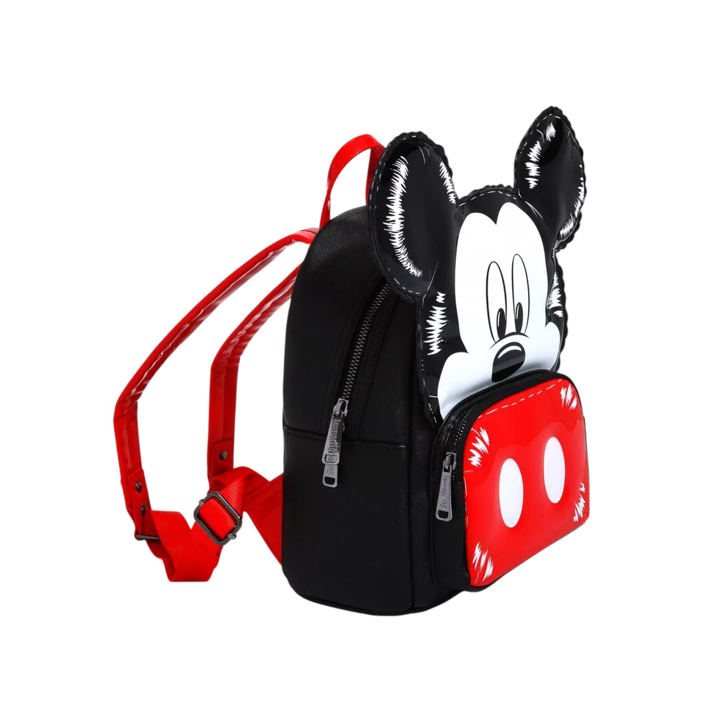 Side Mickey Mouse Balloon Figural Mini Backpack on a white background