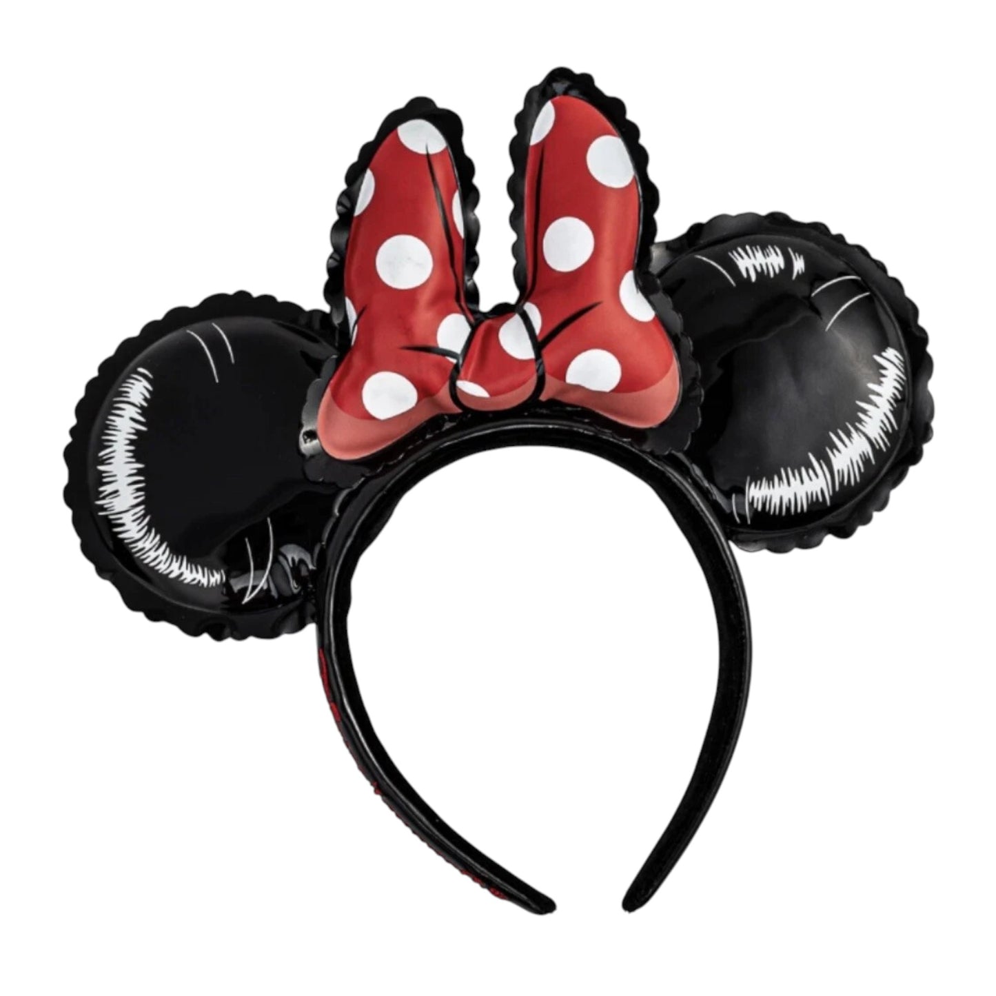 Loungefly Minnie Mouse Balloon Crossbody Backpack and Ears Bundle