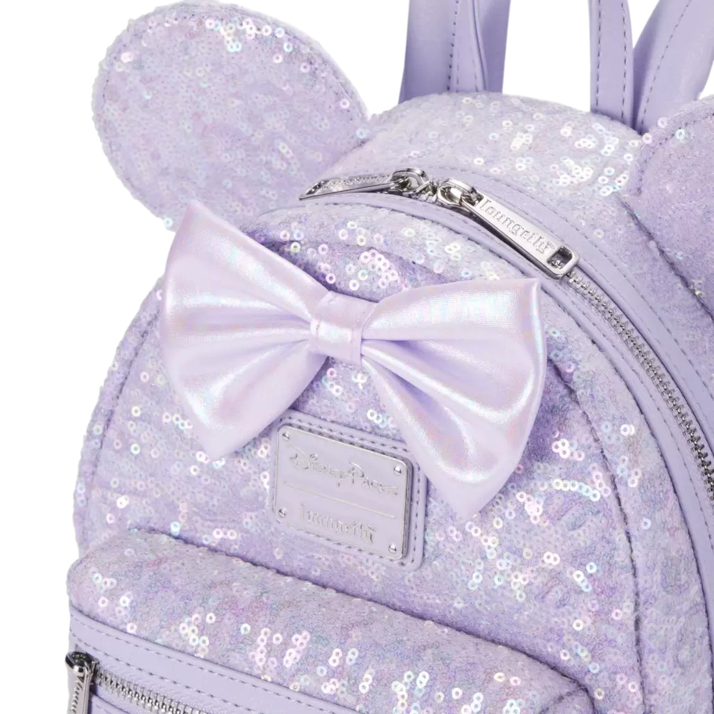 Loungefly Disney Parks 2025 Sequin Opalescent Lavender Mini Backpack