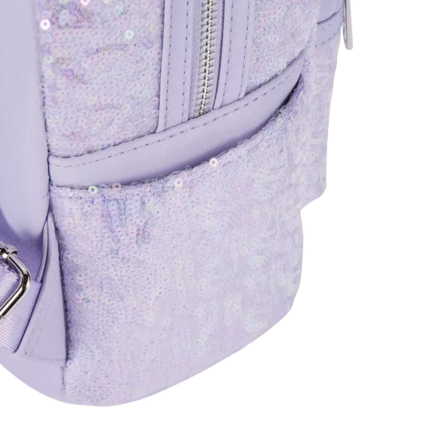 Loungefly Disney Parks 2025 Sequin Opalescent Lavender Mini Backpack
