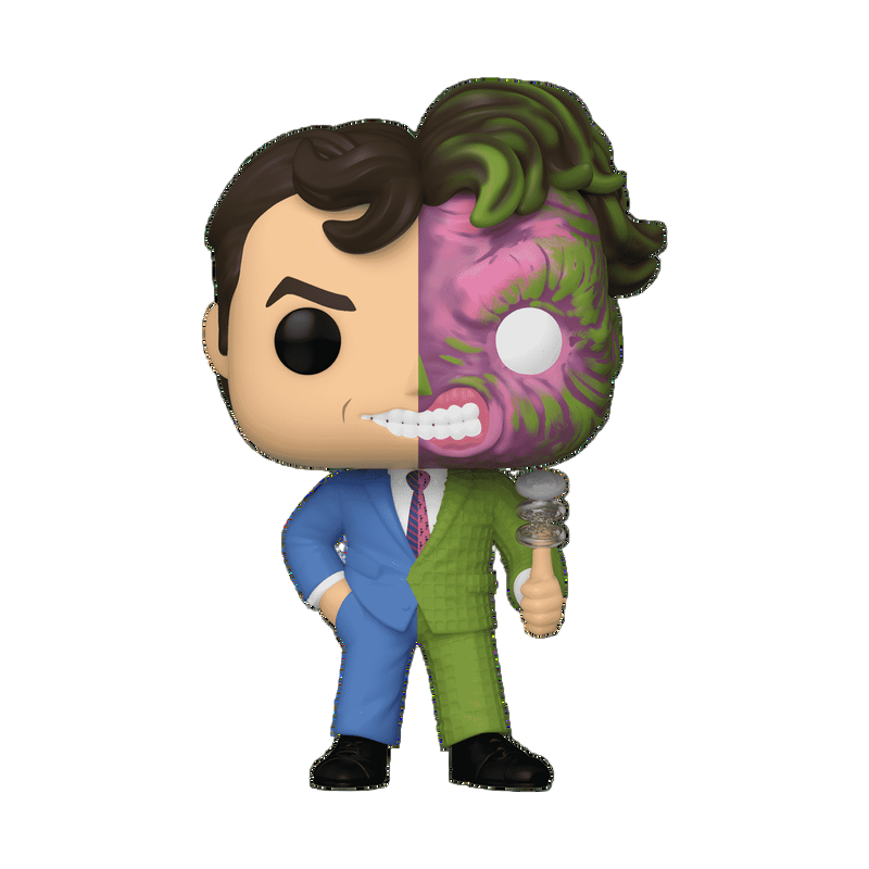 Funko Pop! vinyl figure Two-Face Flipping Coin on a white background