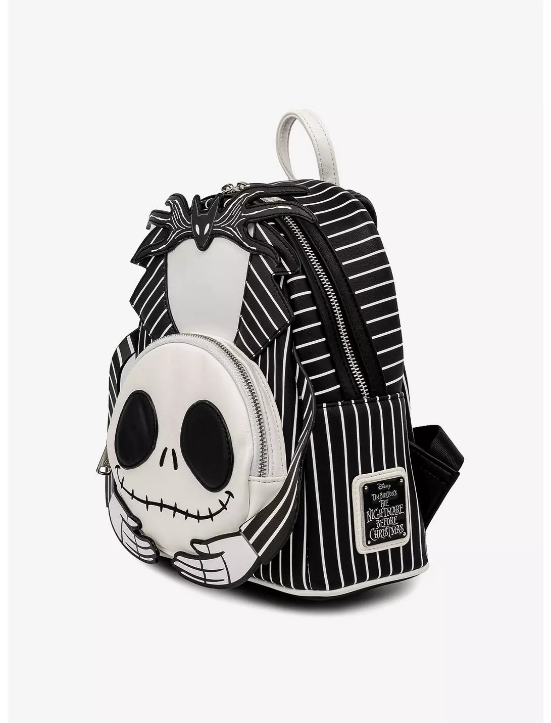 Backpack with Jack Skellington design on a white background