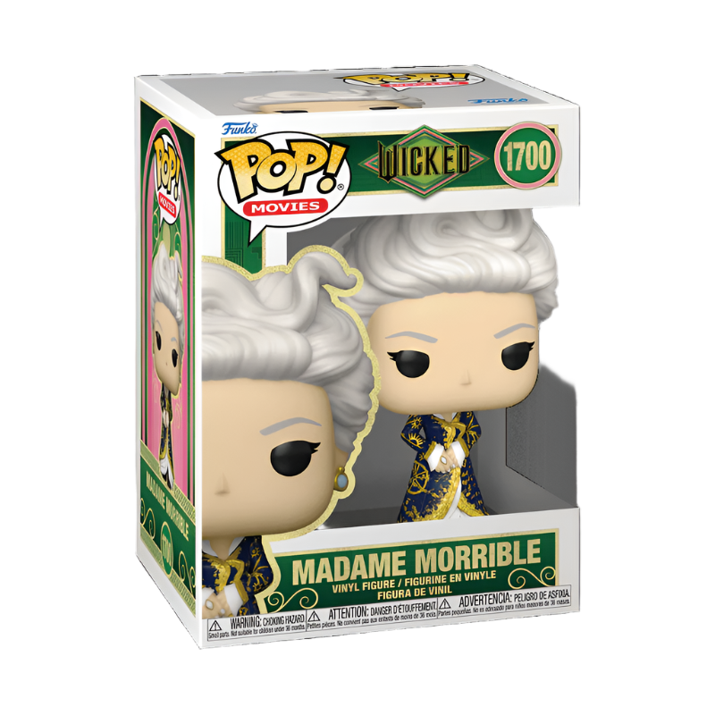 Funko Pop! vinyl figure packaging of Madame Morrible from Wicked on a white background