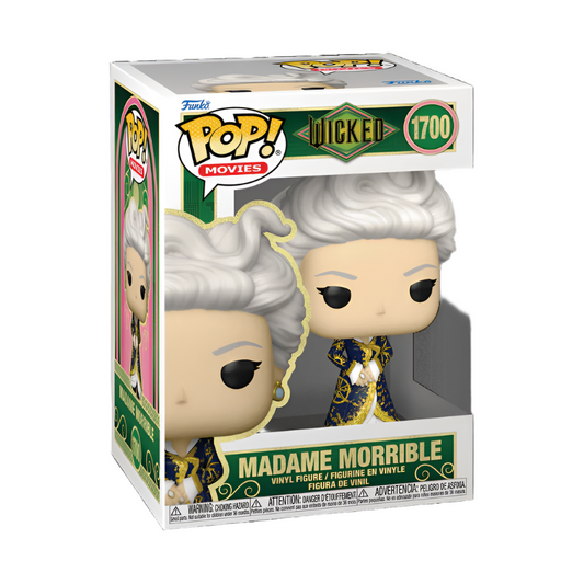 Funko Pop! vinyl figure packaging of Madame Morrible from Wicked on a white background