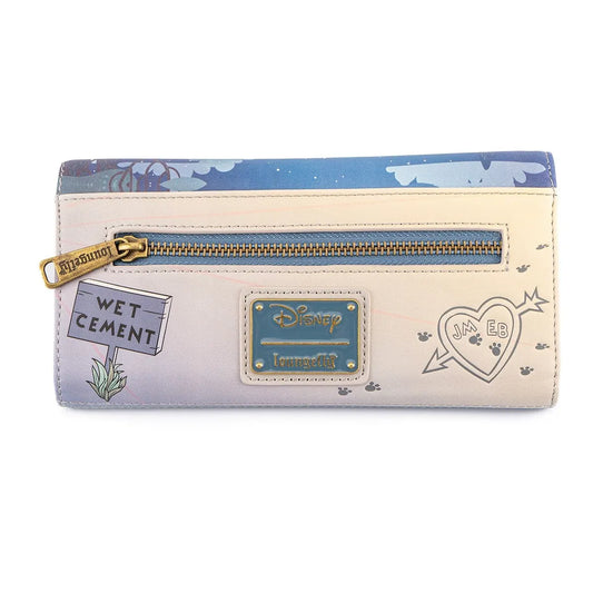 Wallet with Lady and the Tramp designs on a white background