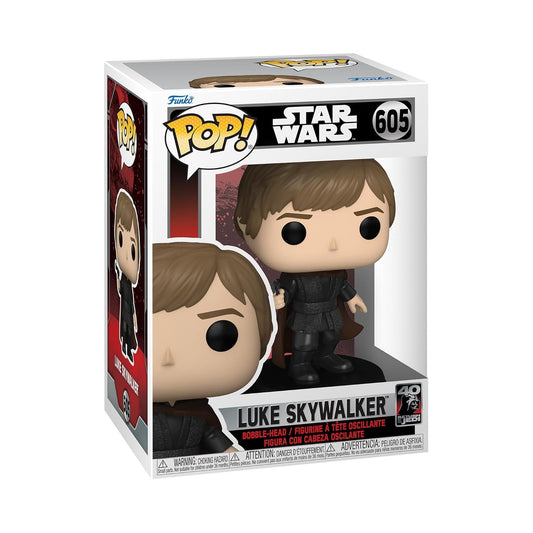 Funko Pop! Luke Skywalker figure in packaging with Star Wars branding