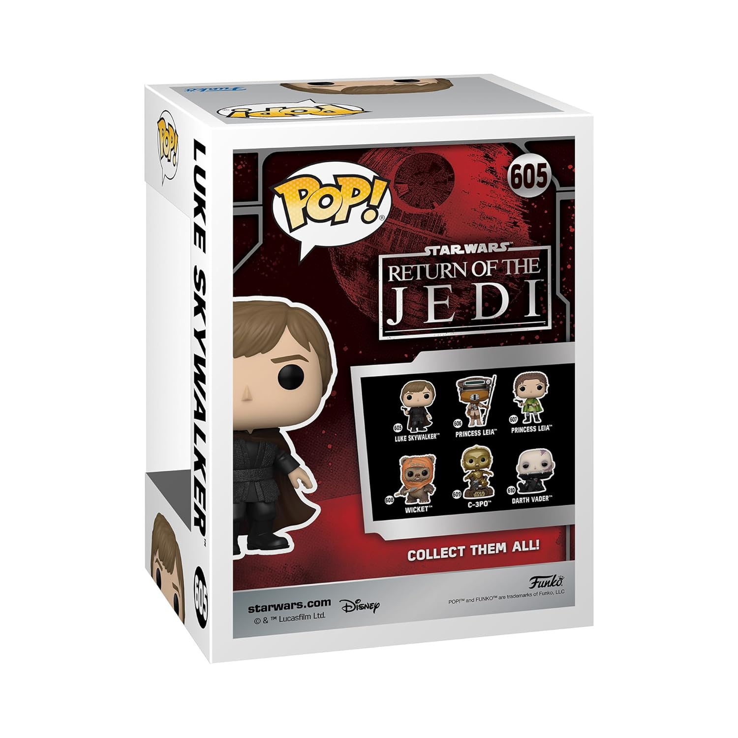 Funko Pop! packaging for Luke Skywalker from Star Wars Return of the Jedi