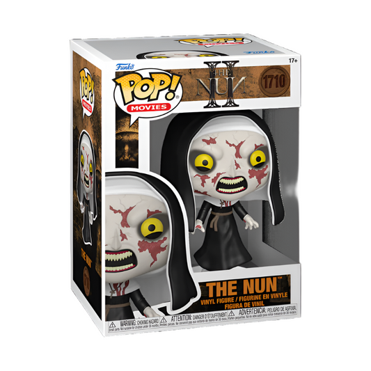 Funko Pop! vinyl figure packaging featuring 'The Nun' from the Conjuring universe.