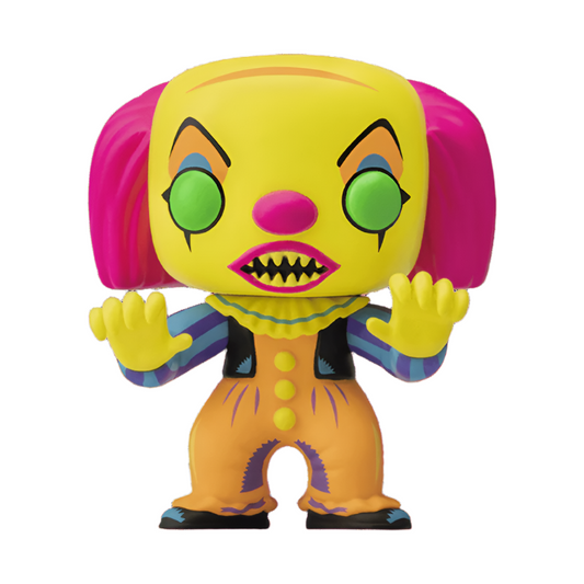 Pennywise with arms out on a white background