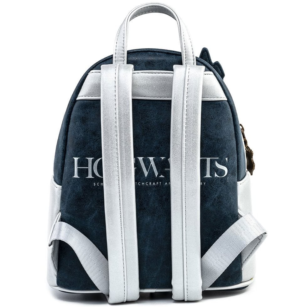 Mini backpack with visible branding on a white background