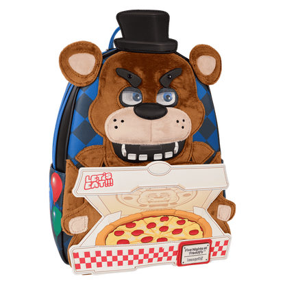 Loungefly Five Nights at Freddy's Freddy Fazbear Plush Cosplay Lenticular Mini Backpack