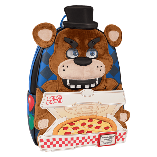 Loungefly Five Nights at Freddy's Freddy Fazbear Plush Cosplay Lenticular Mini Backpack