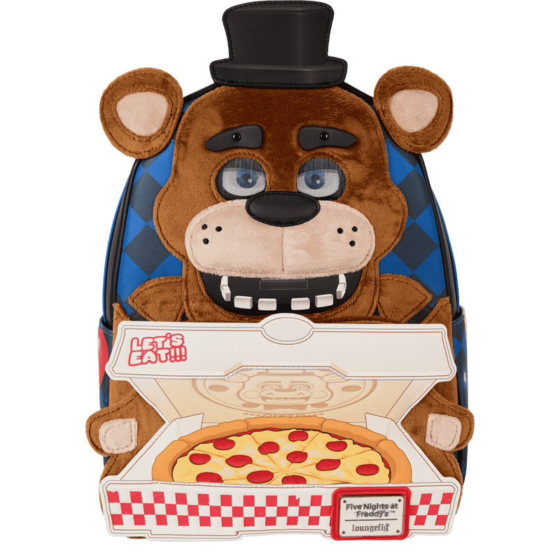Loungefly Five Nights at Freddy's Freddy Fazbear Plush Cosplay Lenticular Mini Backpack