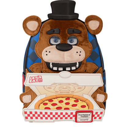Loungefly Five Nights at Freddy's Freddy Fazbear Plush Cosplay Lenticular Mini Backpack