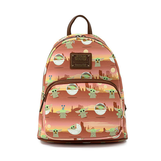 Backpack with 'The Child' design on a white background