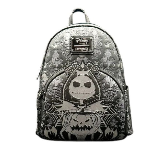 Backpack with Jack Skellington design on a white background