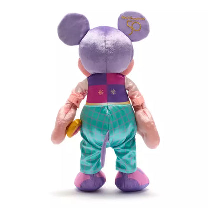 Mickey Mouse inspired by It's A Small World from Disney with a colorful design on a white background