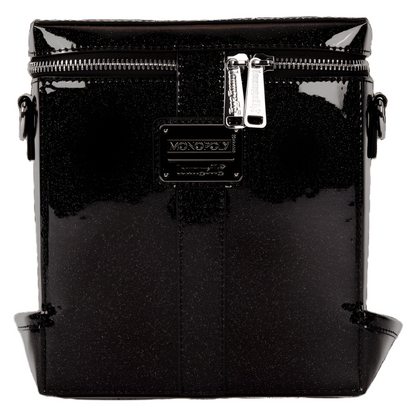 Back view of Figural Crossbody Bag with visible Monopoly and Loungefly brand logo on a white background