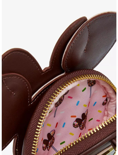 Loungefly Disney Minnie Mouse Chocolate Pink Sprinkle Lollipop Coin Purse