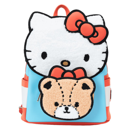 Loungefly Sanrio Hello Kitty & Tiny Chum Bear Sherpa Mini Backpack