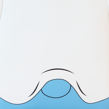 Stitch's tail white background sticking out from ghost costume 