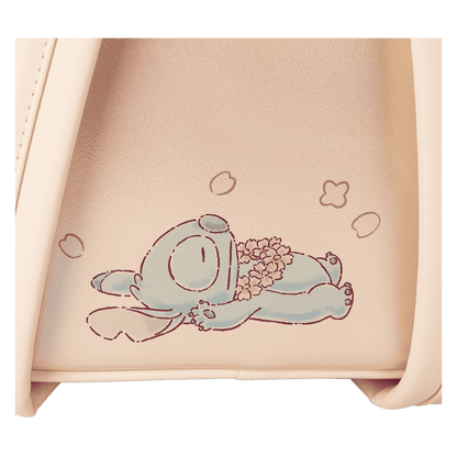 stitch design on a pink background