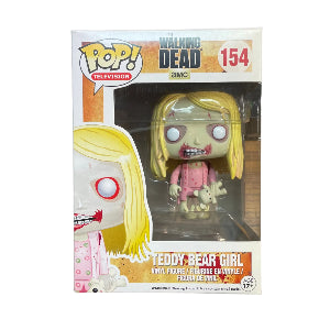 Funko Pop! vinyl figure of Teddy Bear Girl from The Walking Dead in packaging on a white background