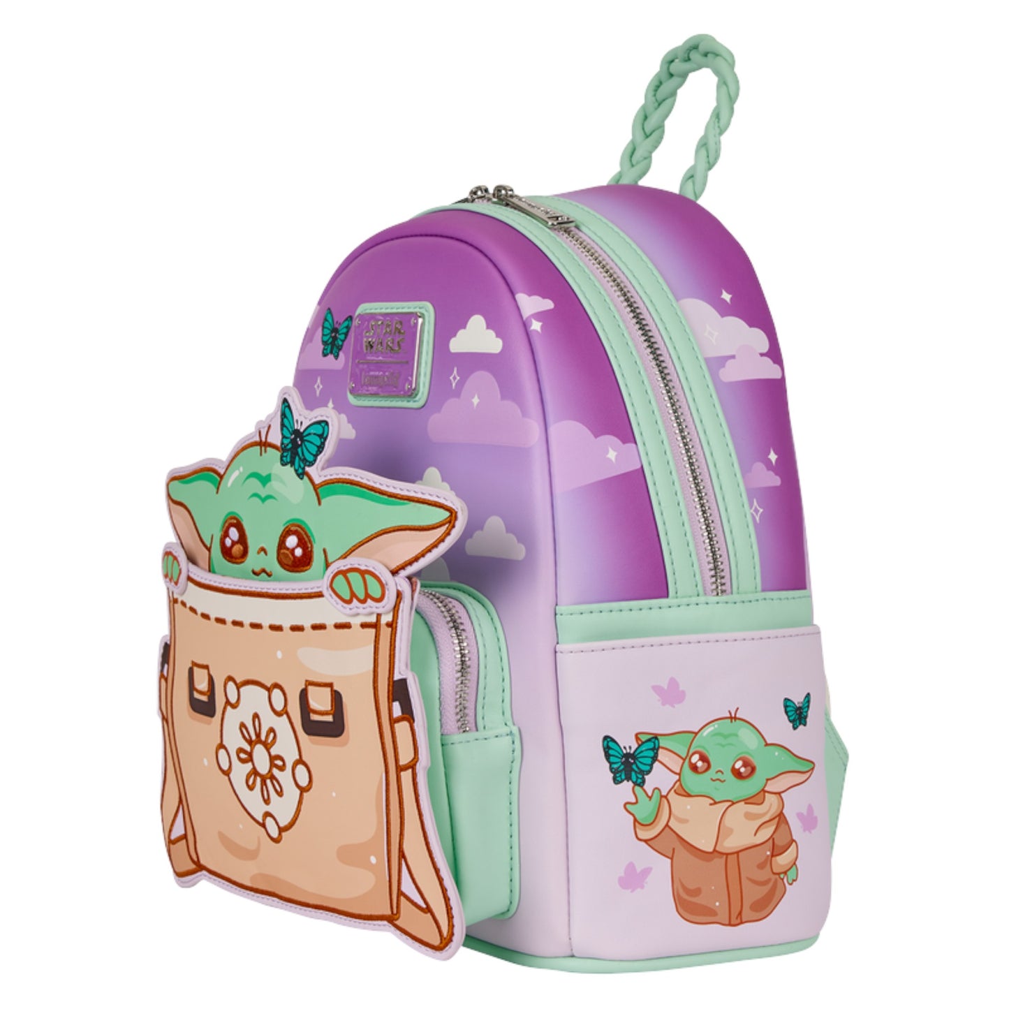 Loungefly The Mandalorian Grogu Butterfly Mini Backpack