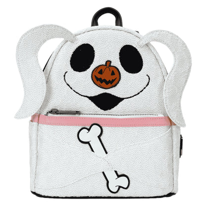 Front Zero Sequin Cosplay Glow Mini Backpack on a white background