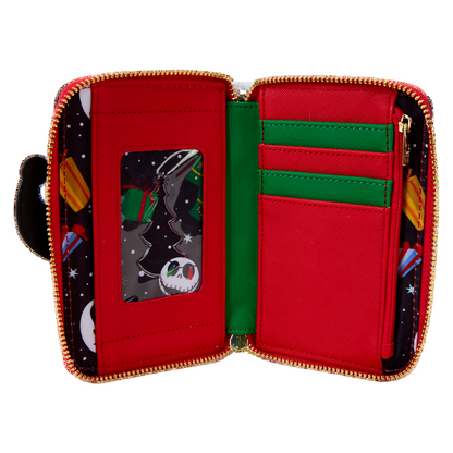 Inside NBC Town Carousel wallet with green interior, featuring a various NBC character design on a white background