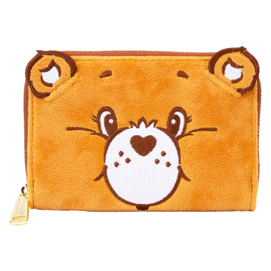 Loungefly Care Bears Exclusive Tenderheart Bear Plush Cosplay Zip Around Wallet