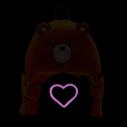 Loungefly Care Bears Exclusive Tenderheart Bear Plush Cosplay Light Up Glow Mini Backpack
