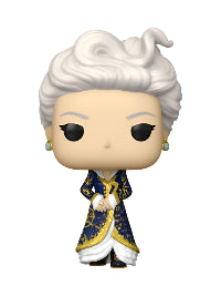 Funko Pop! vinyl figure of Madame Morrible from Universals Wicked with white hair and elaborate outfit on a white background