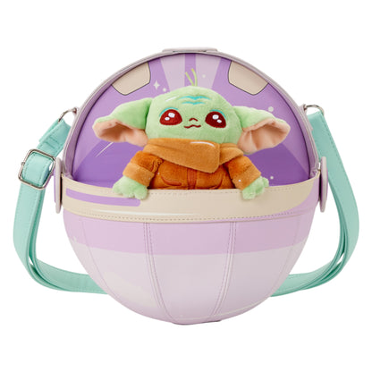 Loungefly The Mandalorian Grogu Figural Pod Plush Crossbody Bag