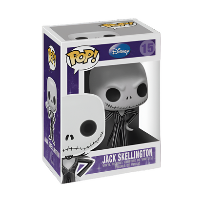 Funko Pop! Jack Skellington vinyl figure packaging on a white background