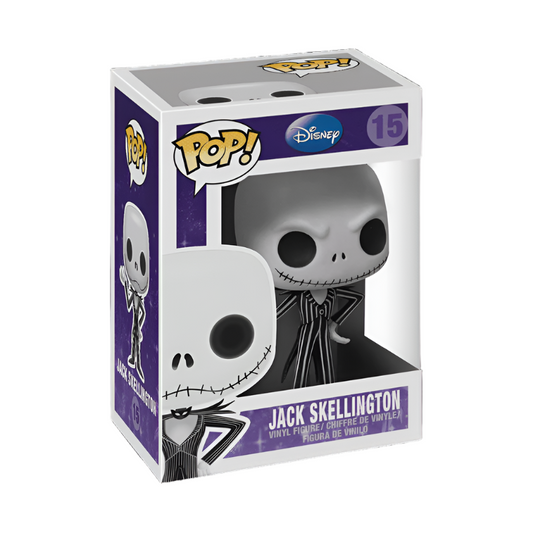 Funko Pop! Jack Skellington vinyl figure packaging on a white background