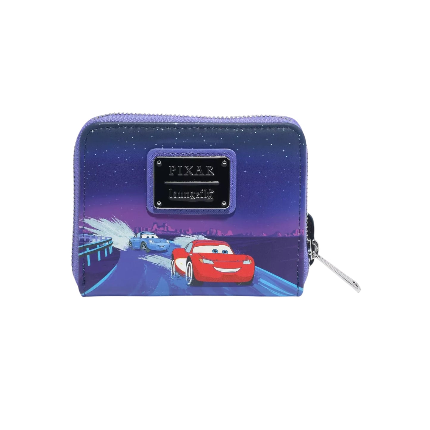 Loungefly Disney Pixar Cars Lightning McQueen & Sally Nighttime Glow-in-the-Dark Zip Wallet