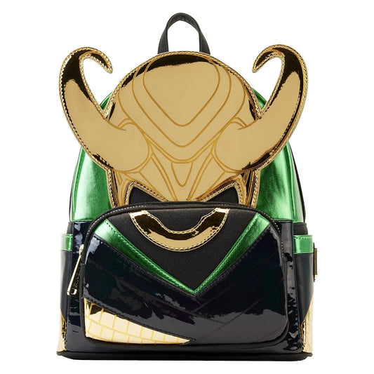Backpack with Loki design on a white background