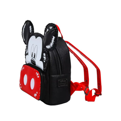 Side Mickey Mouse Balloon Figural Mini Backpack on a white background
