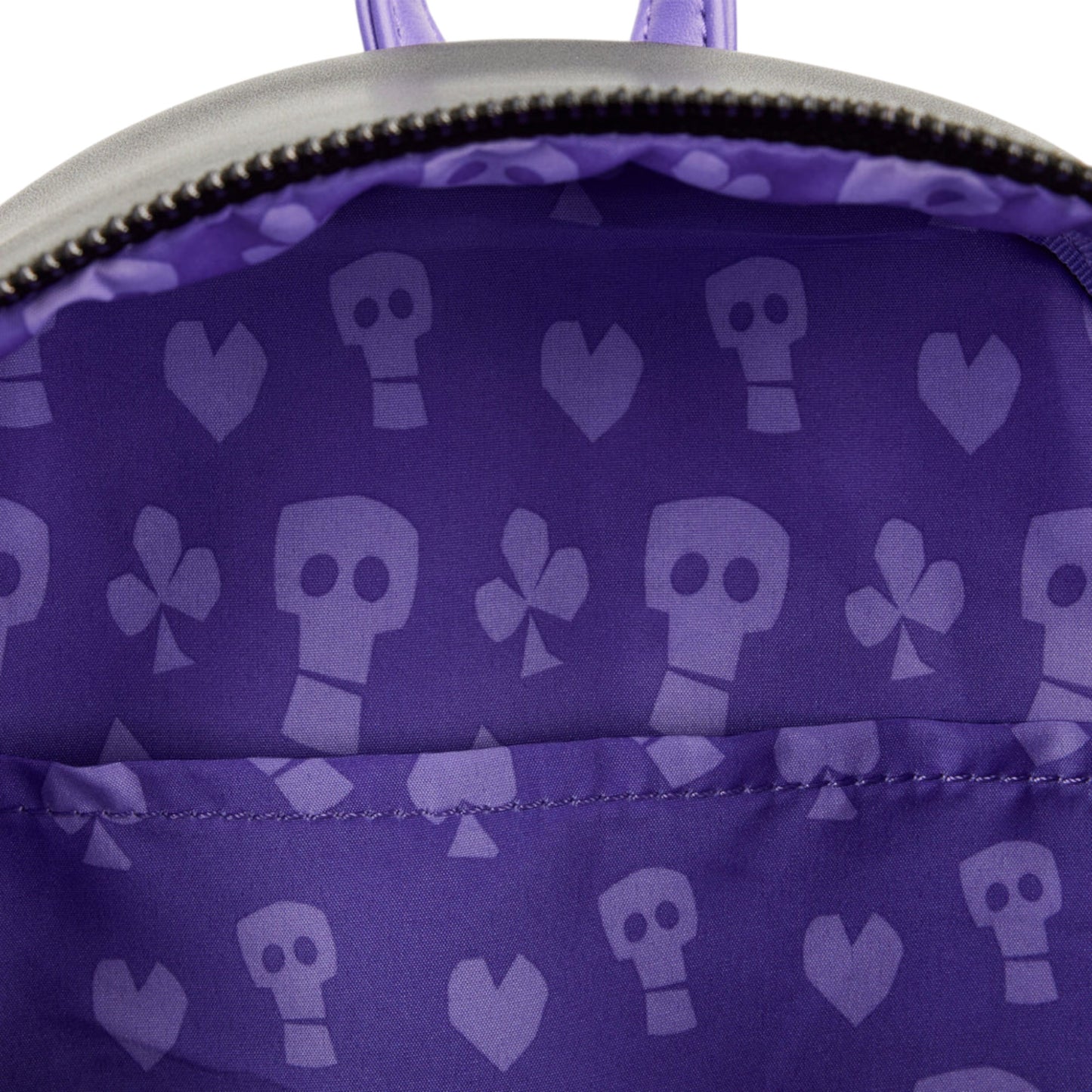 Loungefly Disney The Nightmare Before Christmas Glow Triple Pocket Lock, Shock, and Barrel Oogie Boogie Mini Backpack