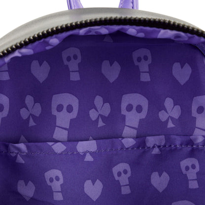 Loungefly Disney The Nightmare Before Christmas Glow Triple Pocket Lock, Shock, and Barrel Oogie Boogie Mini Backpack