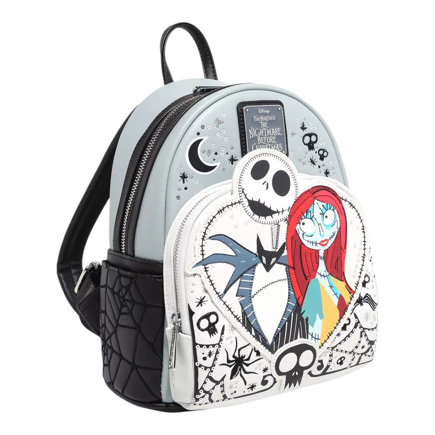 Loungefly Disney The Nightmare Before Christmas Jack & Sally Heart Mini Backpack